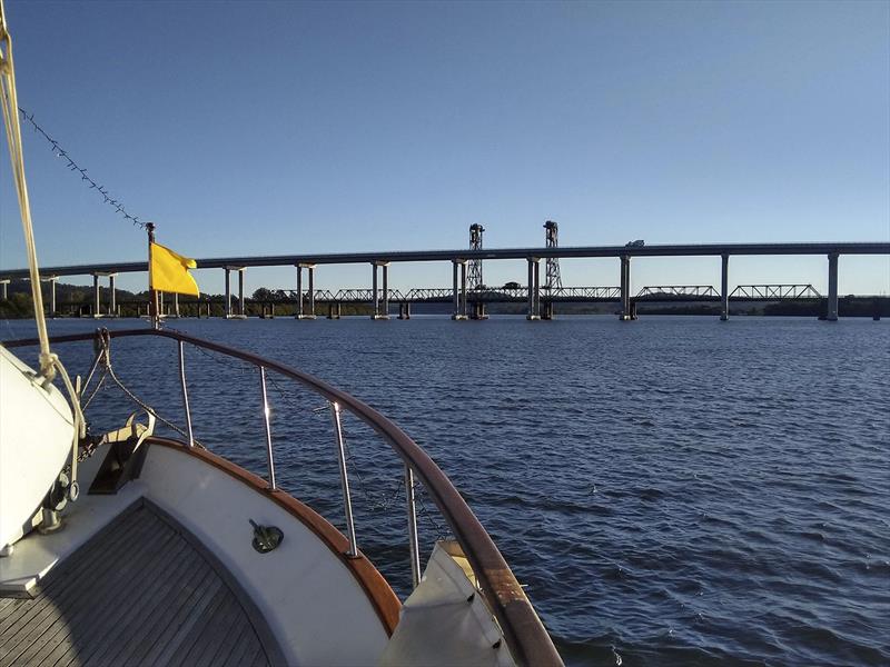 Bridges over the Clarence River just up from Yamba photo copyright SICYC taken at Shag Islet Cruising Yacht Club