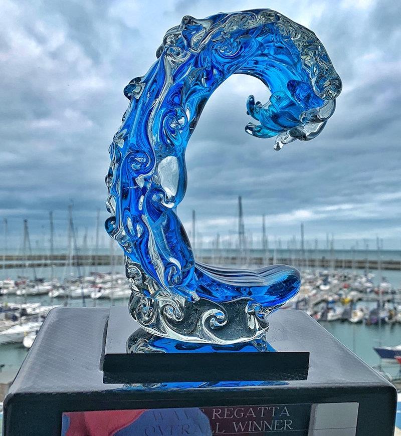 Wave Regatta trophy photo copyright Justin Reilly taken at Howth Yacht Club