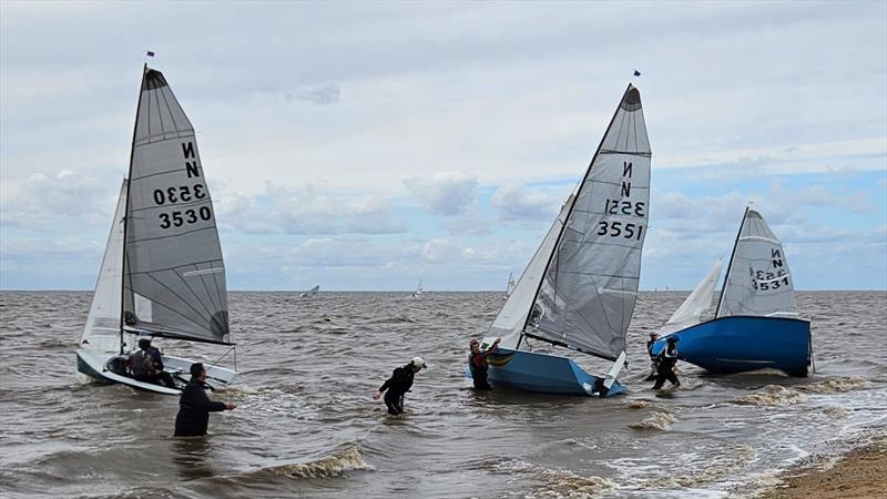 North West Norfolk Week 2023 Day 2 photo copyright Duncan Ellis taken at Snettisham Beach Sailing Club and featuring the National 12 class