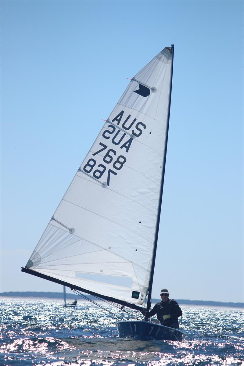 Mark Jackson on Out in The Street in 2nd place - 2019 International OK Dinghy Queensland Championship photo copyright Virginia Riddle-Cross taken at  and featuring the OK class