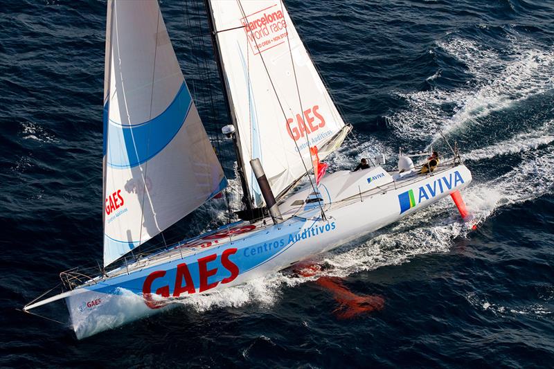 GAES Centros Auditivos 2010-2011 was the first feminine duo at the Barcelona World Race photo copyright Barcelona World Race taken at Fundació Navegació Oceànica Barcelona and featuring the IMOCA class