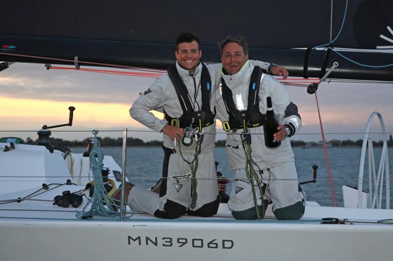 Antal Line Honour Trophy, for the ORC DH Europeans' first finisher, went to Mauro and Giovanni Trevisan, a father-son duo with their Millenium 40 Hauraki - 2024 ORC Double-Handed European Championship photo copyright Andrea Carloni taken at  and featuring the ORC class