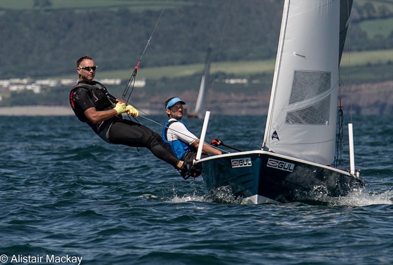2022 Champions in full flight at 2022 Nationals Tenby  photo copyright Alistair Mackay taken at Tenby Sailing Club and featuring the Osprey class
