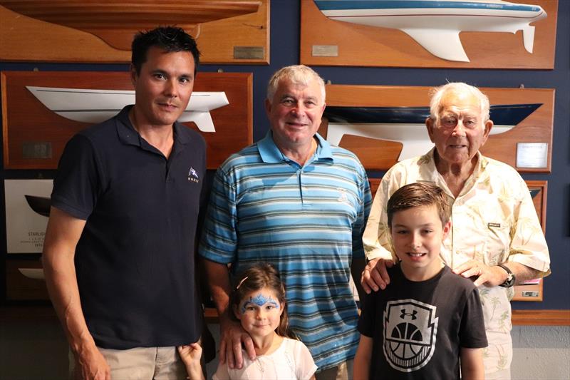 Four generations at RNZYS 2019 (Jim, Frank, Aaron, Ben and Sienna Young) photo copyright Young family archives taken at Royal New Zealand Yacht Squadron and featuring the PHRF class
