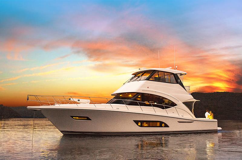 Stylish, sophisticated and technologically advanced – the Riviera 57 Enclosed Flybridge photo copyright Riviera Australia taken at  and featuring the Power boat class