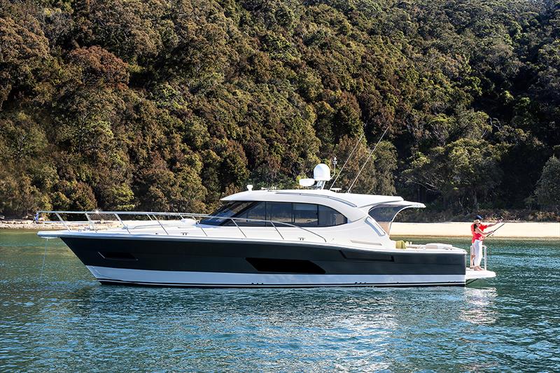 The Riviera 445 SUV offers myriad options, from recreational cruising and entertaining to serious fishing photo copyright Riviera Australia taken at  and featuring the Power boat class