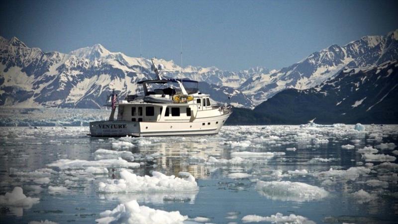 Venture at Hubbard Glacier, 2013 photo copyright Tony Fleming taken at  and featuring the Power boat class