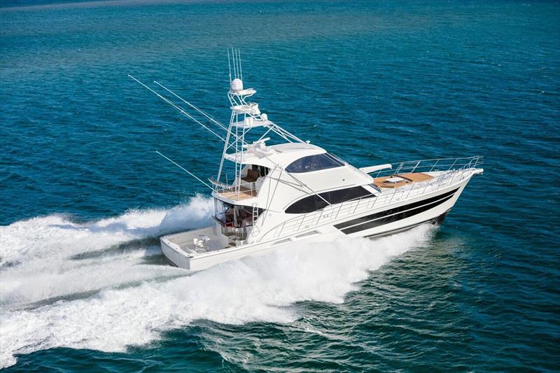 Power and supreme comfort at speed aboard the Riviera 77 Enclosed Flybridge - photo © Riviera Australia