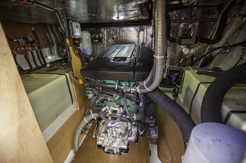 No fuss engine room in the Bavaria E34 photo copyright John Curnow taken at  and featuring the Power boat class