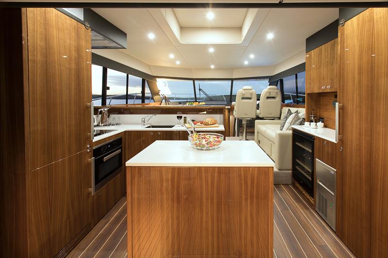 Maritimo S51 Galley photo copyright Maritimo taken at  and featuring the Power boat class