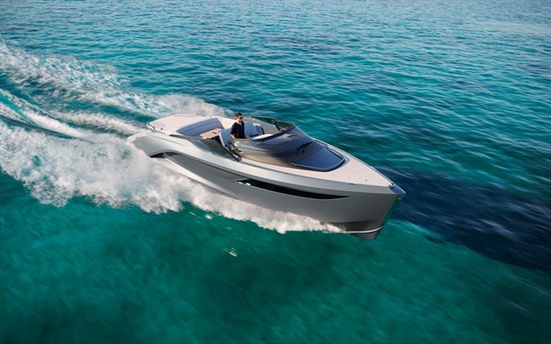 Princess R35 - Exterior running (Bright Silver) photo copyright Princess Yachts taken at  and featuring the Power boat class