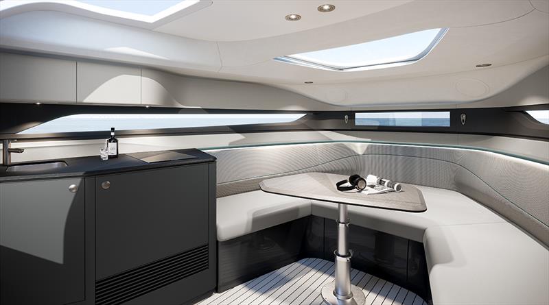 Princess R35 - Cabin (Verdigris scheme) photo copyright Princess Yachts taken at  and featuring the Power boat class