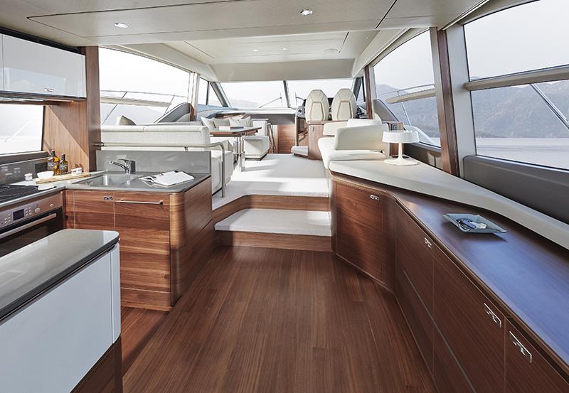Princess F55 - Interior saloon photo copyright Princess Yachts taken at  and featuring the Power boat class