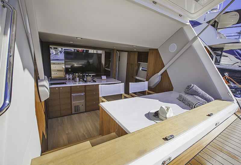 The Beach Club aboard the Maritimo X60 photo copyright John Curnow taken at  and featuring the Power boat class