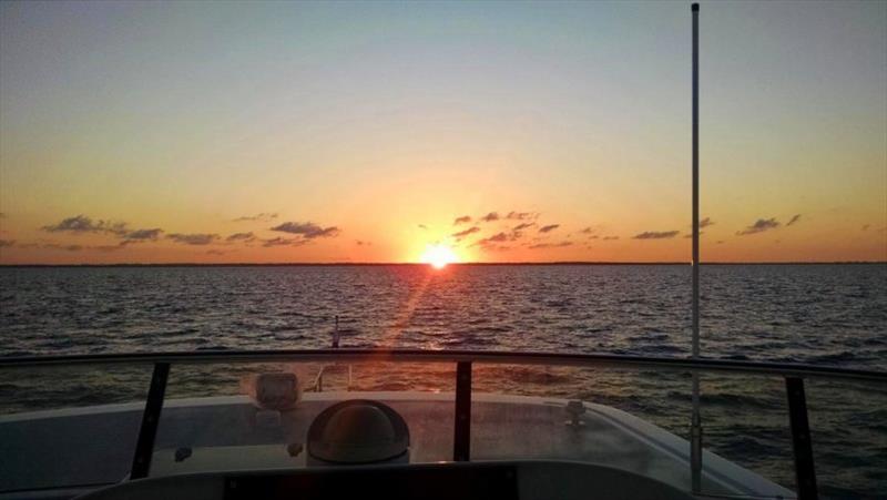 Another sunset from our Fly Bridge (Tavern Cay, Abacos) - photo © Pendana Blog, www.pendanablog.com