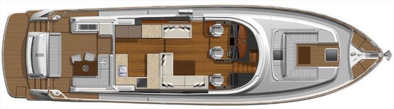 General layout of the new Belize 66 photo copyright Riviera Australia taken at  and featuring the Power boat class
