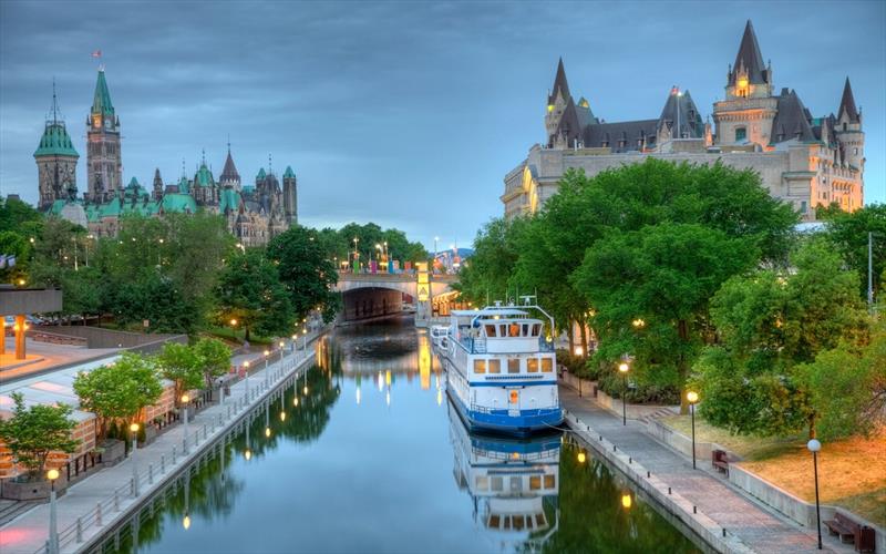 The Rideau Canal wends its way through the Canadian capital photo copyright Istock taken at  and featuring the Power boat class