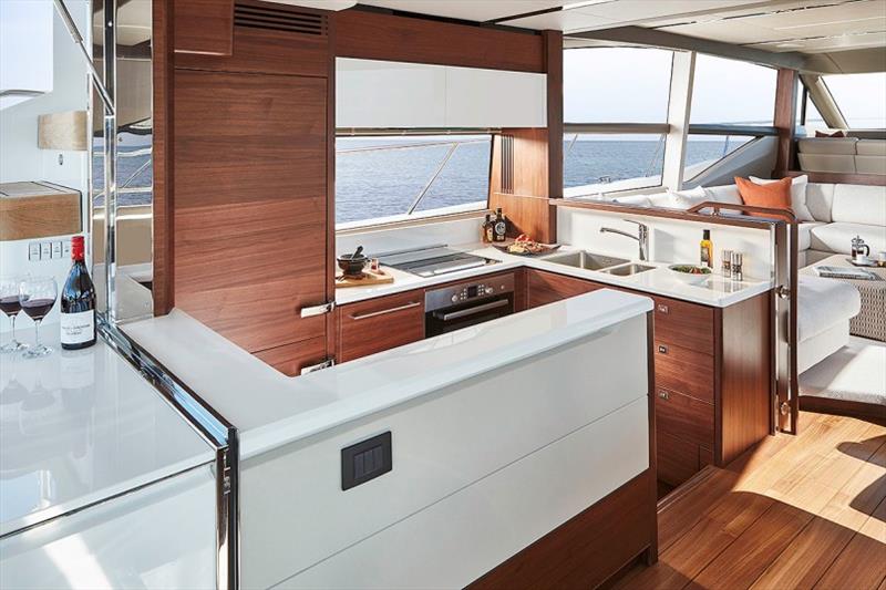 Princess F70 Galley photo copyright Princess Yachts taken at  and featuring the Power boat class