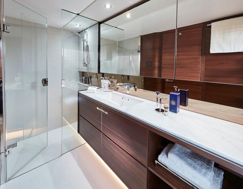 Princess 70 Master Bathroom photo copyright Princess Yachts taken at  and featuring the Power boat class