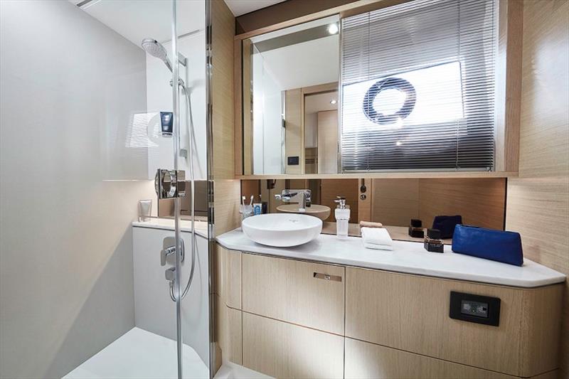 Princess V60 Master Bathroom photo copyright Princess Yachts taken at  and featuring the Power boat class