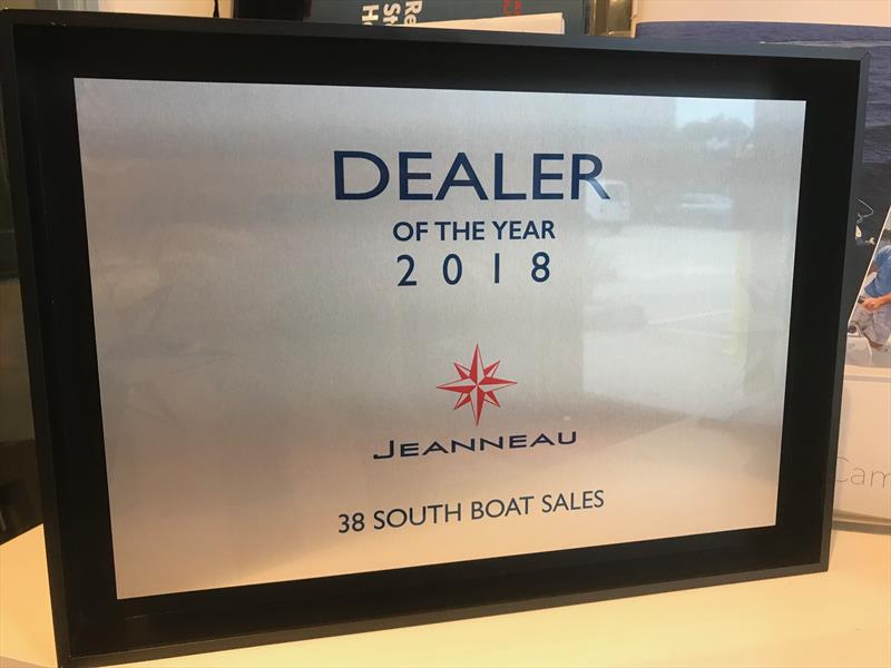 38 South – Jeanneau Dealer of the Year photo copyright 38 Southboat Sales taken at  and featuring the Power boat class