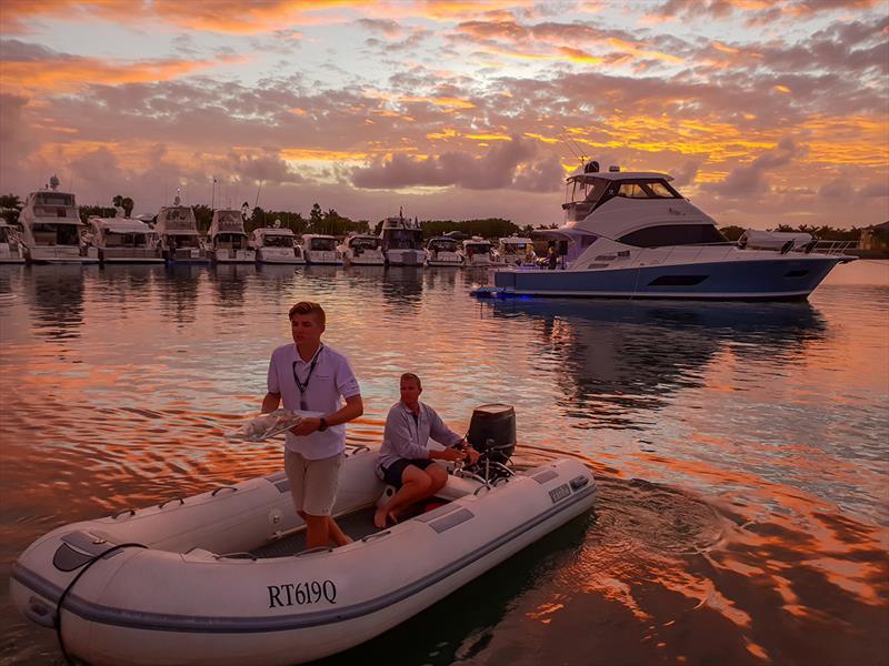 Stunning sky colours at the R Marine Jones raft-up. - photo © Riviera Studio