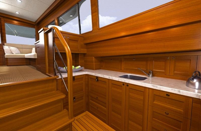 Grand Banks 54 galley photo copyright Grand Banks Yachts taken at  and featuring the Power boat class
