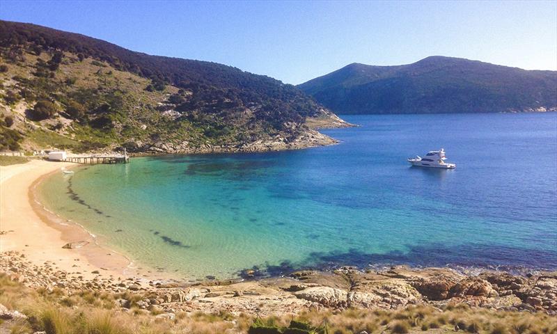 Living the Riviera Dream - Three years cruising Tasmania photo copyright Riviera Australia taken at  and featuring the Power boat class