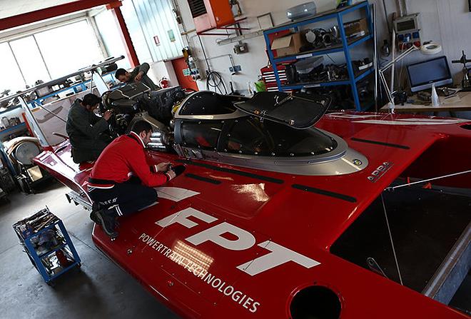New Diesel Power Boat World Speed Record: 277.5 km / h Driver: Fabio Buzzi FB Design Engine: FPT Industrial Cursor 16 photo copyright Tardito / Canoniero One Nin taken at  and featuring the Power boat class
