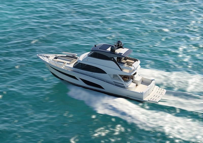 The new Riviera 64 Sports Motor Yacht will Premiere in early 2020 photo copyright Riviera Studio taken at  and featuring the Power boat class
