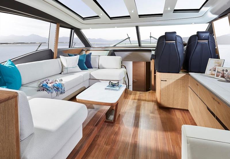 Princess V65 seating area photo copyright Princess Yachts taken at  and featuring the Power boat class