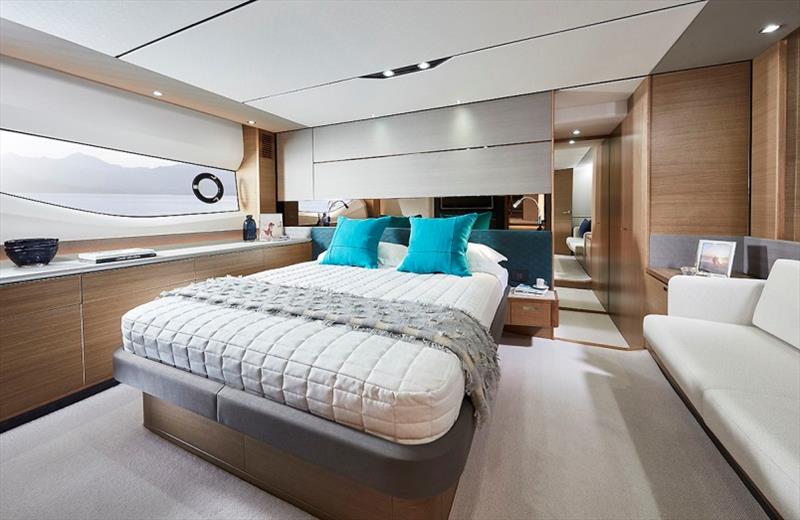 Princess V65 Master Stateroom photo copyright Princess Yachts taken at  and featuring the Power boat class