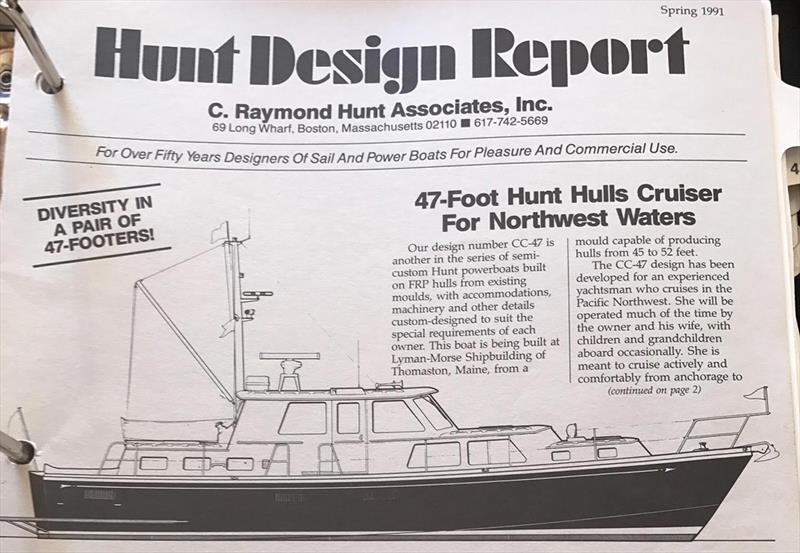 Hunt Design report photo copyright Lyman-Morse Boatbuilding taken at  and featuring the Power boat class