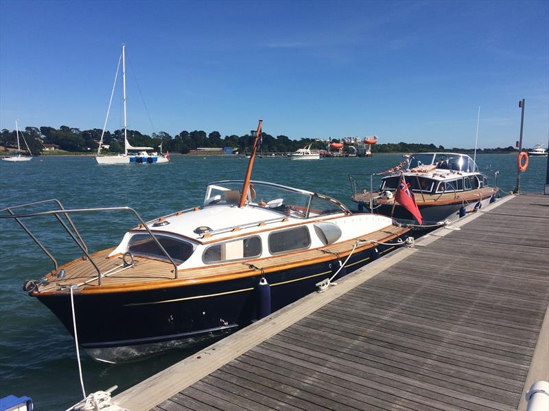 Fairey Owners Club's boats tied up at Hamble Point Marina photo copyright Susannah Hart taken at  and featuring the Power boat class