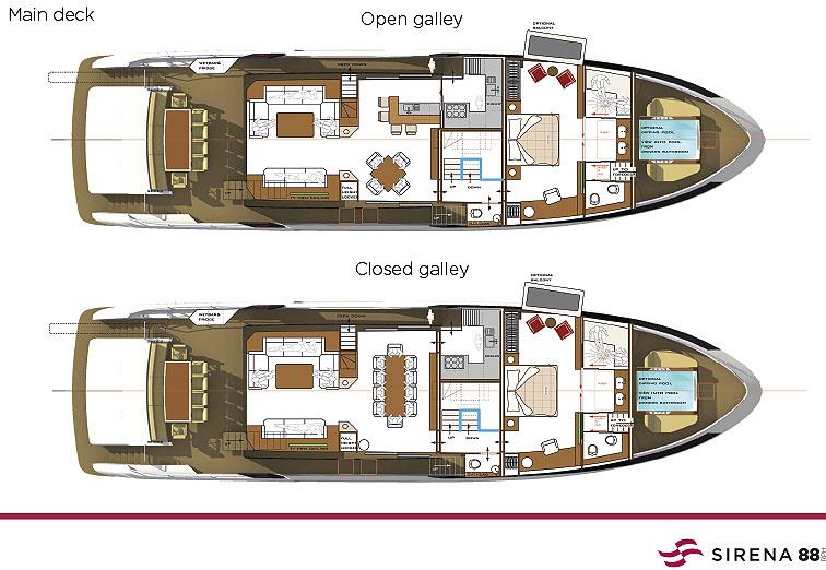 Sirena 88 main deck photo copyright Sirena Yachts taken at  and featuring the Power boat class
