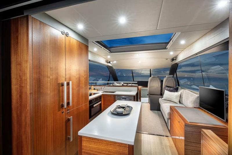 Maritimo X50 Galley photo copyright Darren Gill / Oska Studio taken at  and featuring the Power boat class