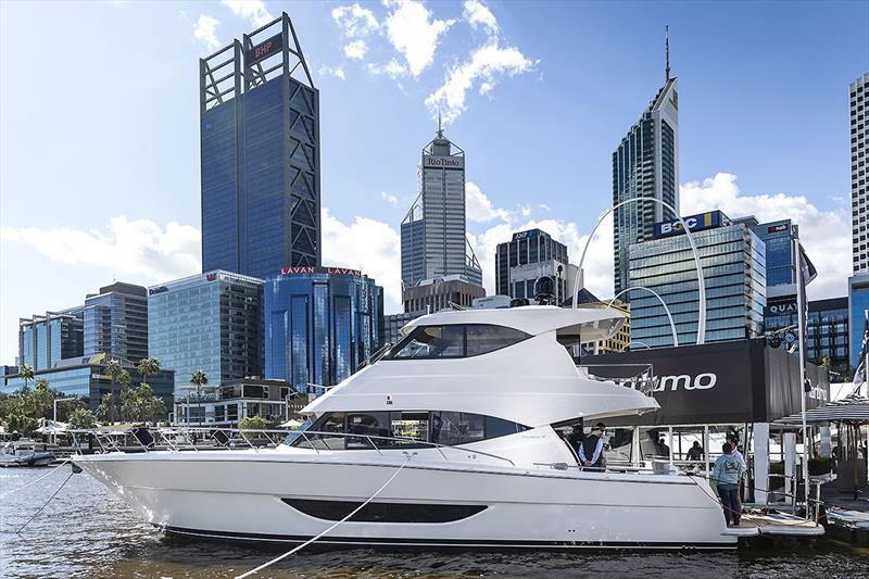 Maritimo at Perth photo copyright Darren Gill taken at  and featuring the Power boat class