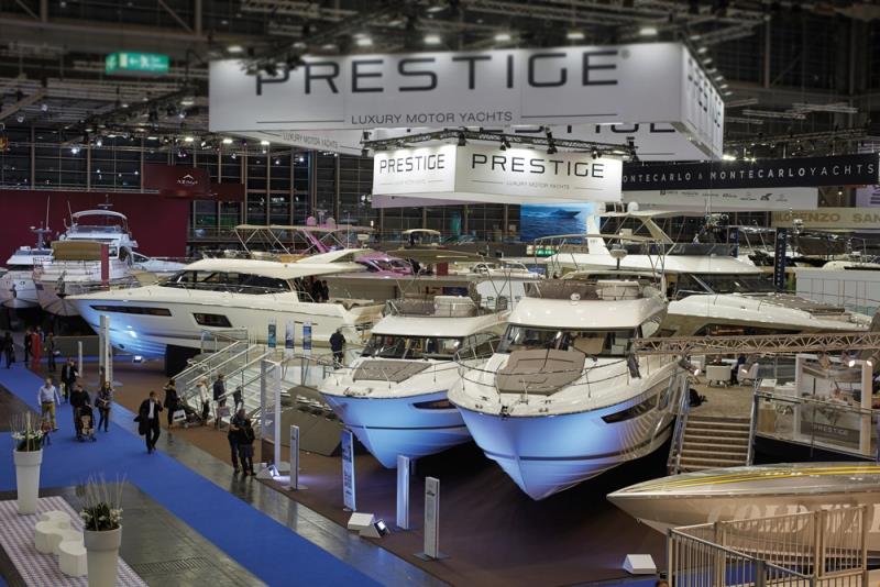 Beneteau Power and Prestige Motor Yachts at boot Düsseldorf International Boat Show photo copyright Ancasta taken at  and featuring the Power boat class
