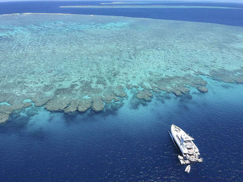 MY Spirit cruising the Ribbon Reefs, Great Barrier Reef photo copyright Spirit Luxury Charters taken at  and featuring the Power boat class
