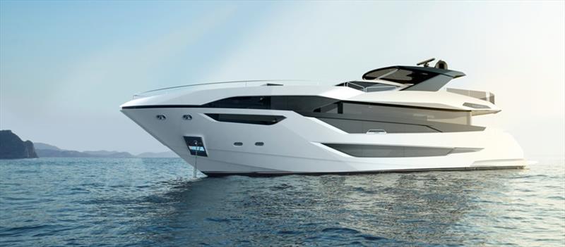Sunseeker's new 100 Yacht photo copyright Sunseeker International taken at  and featuring the Power boat class