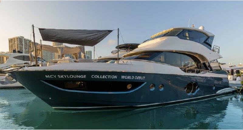 MCY 70 Skylounge debut at Miami Yacht Show - photo © Monte Carlo Yachts