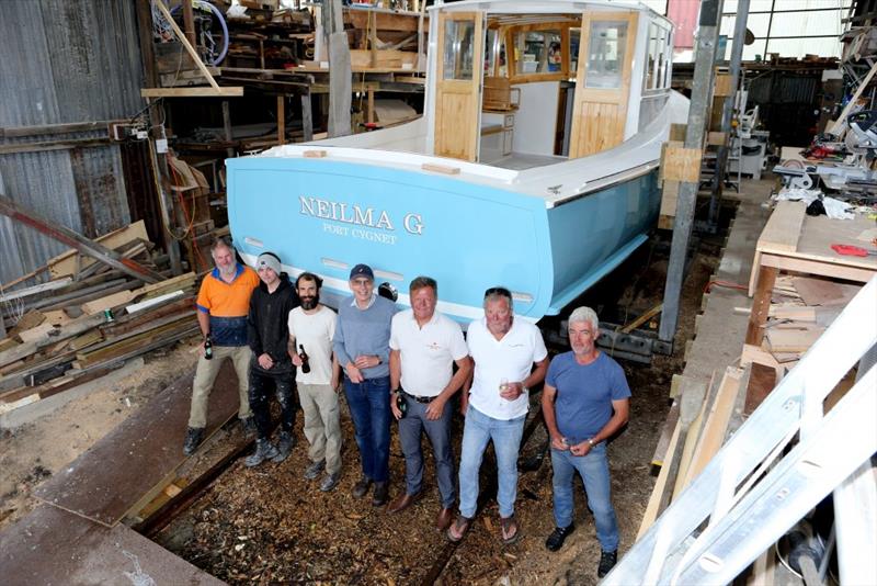 Neilma G. - The Team at Wilson's Boat Yard - photo © Evie Morton