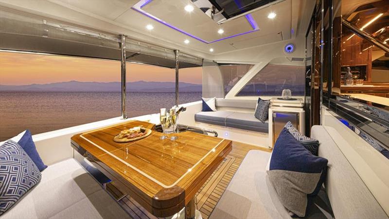 Riviera 64 Sports Motor Yacht Mezzanine - photo © Riviera Studio