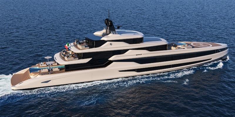 Blanche 70m luxury motor yacht - photo © Fincantieri Yachts