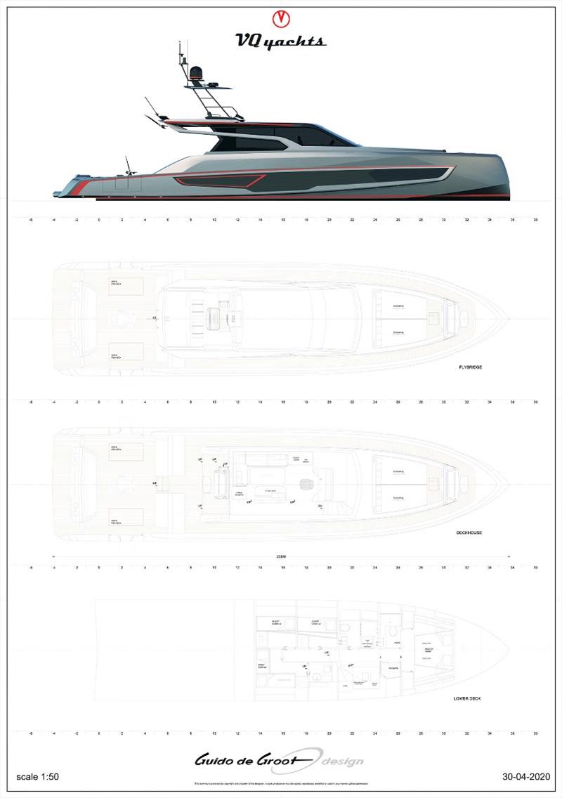 VQ80 - 24-metre custom sportfish layout photo copyright Vanquish Yachts taken at  and featuring the Power boat class