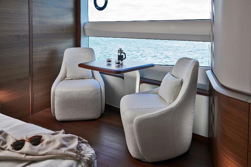 Princess X95 master stateroom - photo © Princess Yachts