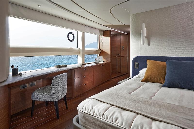 Princess X95 master stateroom dressing area - photo © Princess Yachts