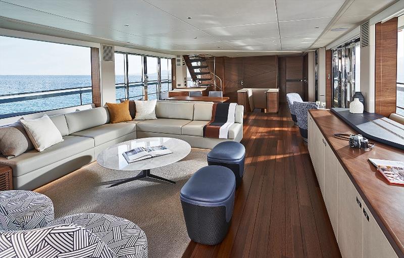 Princess X95 saloon - photo © Princess Yachts