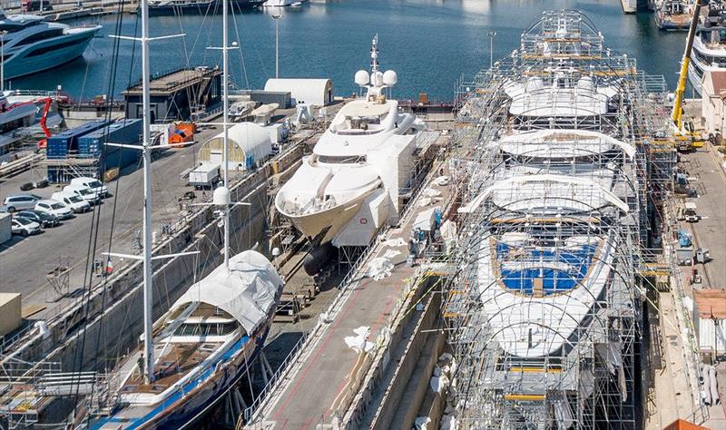 Palumbo Superyachts Refit Marseille photo copyright Palumbo Superyachts taken at  and featuring the Power boat class
