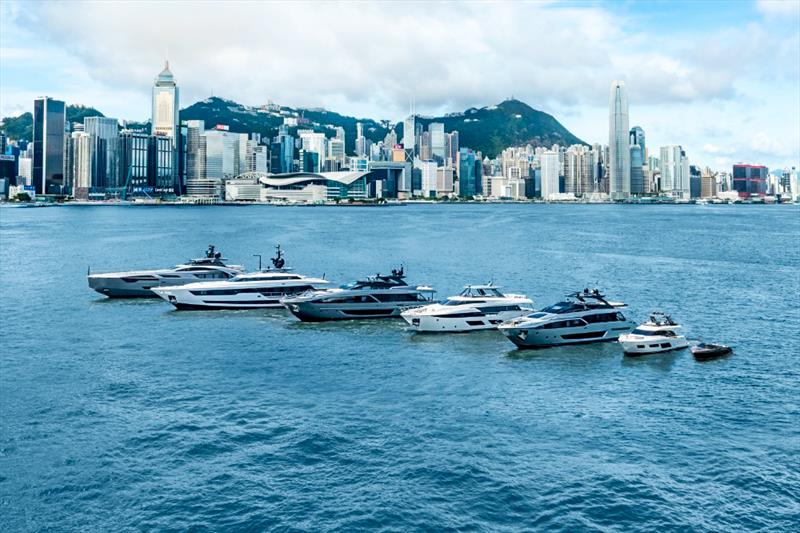 Ferretti Fleet Review, Hong Kong photo copyright Ferretti Group Asia Pacific taken at  and featuring the Power boat class